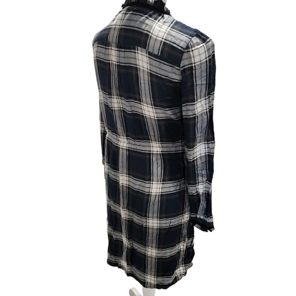Tommy Hilfiger plaid hi-low shirt dress SZ 8 - Picture 4 of 5